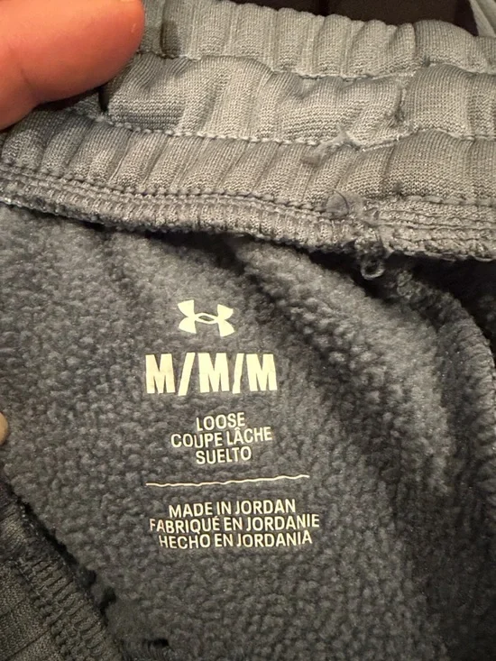 Under Armour Women’s  Light Gray Loose Athletic Joggers - Medium - Picture 5 of 5